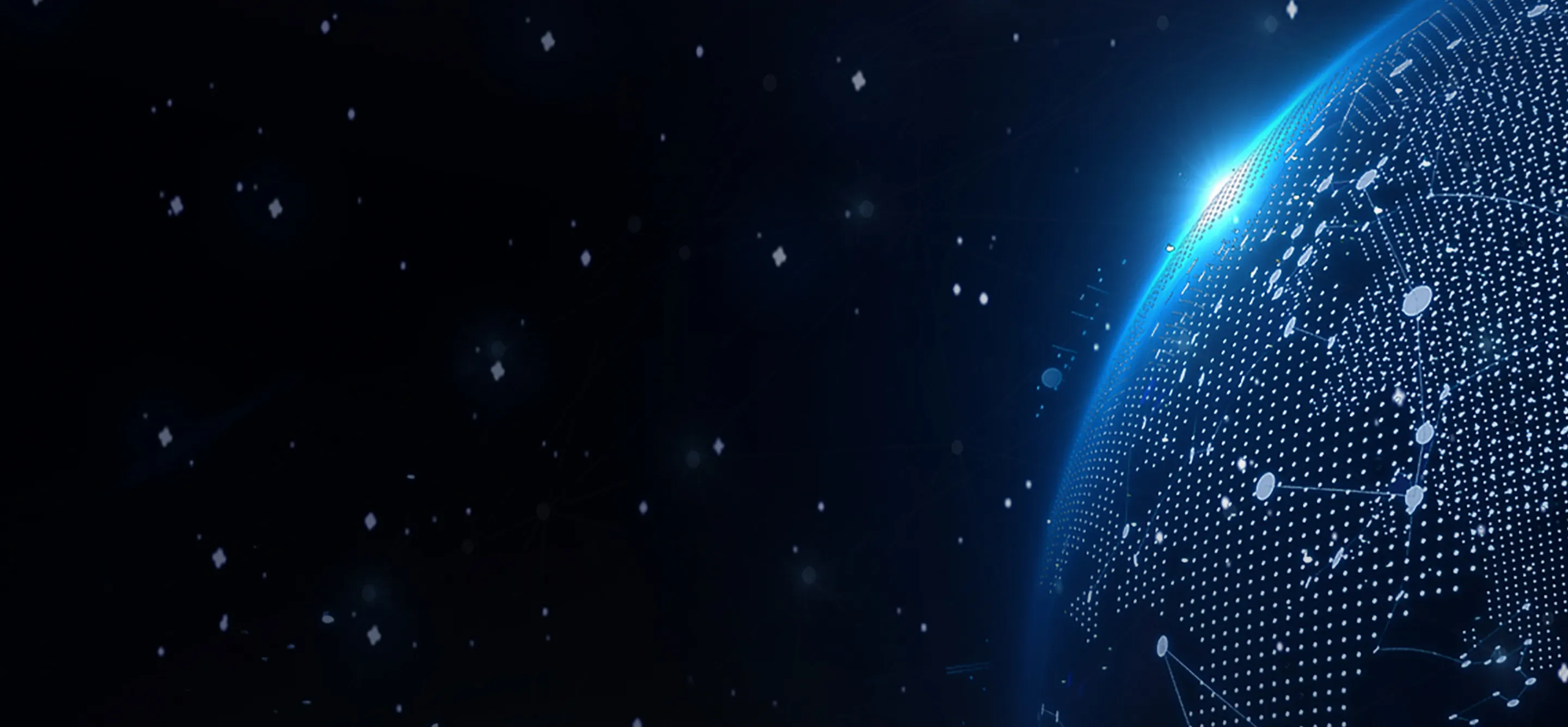 A satellite image showing a portion of earth from space.