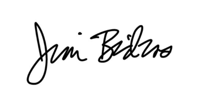 Jim Bidzos's signature